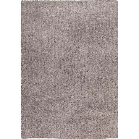 Tapis shaggy argenté ultra doux et luxueux - 170 x 120 cm (1/5)