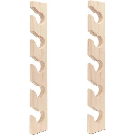 2 porte-chapeaux muraux en bois, organisateur de casquettes de baseball, support vertical pour casquettes de baseball (1/5)