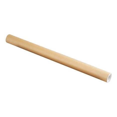 Tube rond en carton Ø 50 mm x L 64 cm - Boîte de 50 - Lot de 50 - Maxiburo
