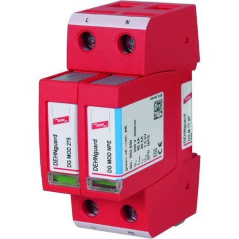 dehn DEHNguard M TT 2P 275 parasurtenseur rail DIN (1/4)
