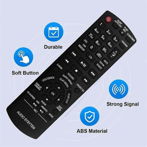 N2QAYB000637 Télécommande pour système audio PANASONIC SA-AKX32PH-K SA-AKX32PN-K SA-AKX32PR-K SA-AKX