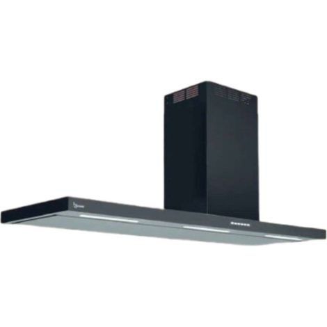 HOTTE ELEA PARETE Hotte 150 x 50 cm, cheminée droite - Noire - 800 m3/h