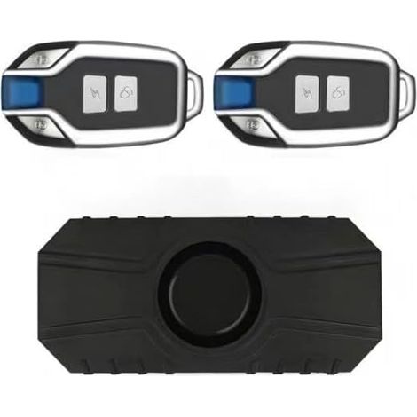 Alarma de vibración inalámbrica para seguridad eléctrica: recargable por USB, dispositivo antirrobo de 113 dB con control remoto, 7 niveles de sensibilidad, resistente al agua IP55 para bicicletas (2) (1/5)
