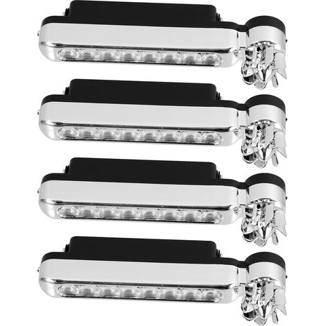 Lot de 4 Feux Jour LED Blancs pour Voiture Applicables Éclairage (1/5)