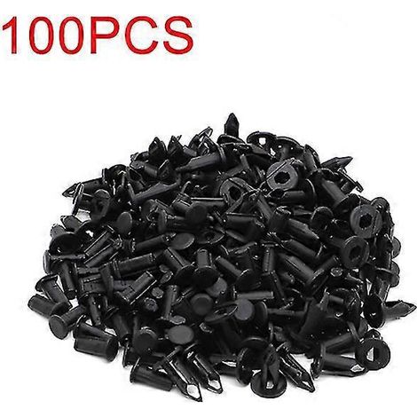 mm Kunststoff-Kotflügelclips, Karosserienieten, Befestigungswerkzeug zum Entfernen von Befestigungselementen für UTVs wie Polaris Ranger, RZR, Sportsman, Predator, Scrambler und Trail Boss – 100 Stück