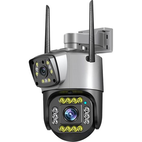 Caméra de Surveillance ,Caméra Surveillance WiFi Extérieure Caméra de surveillance sans fil WiFi à l'extérieur, étanche, avec vision nocturne HD