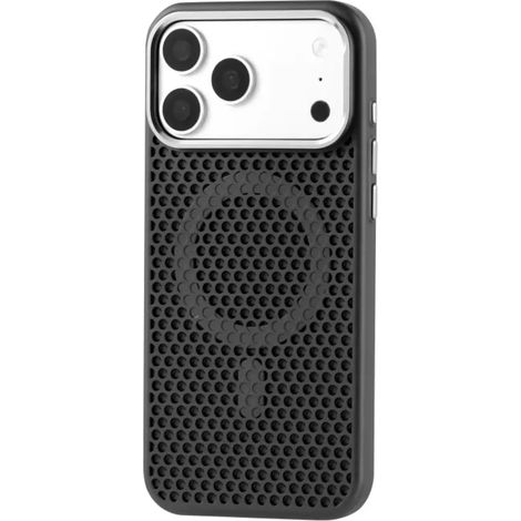 (Noir, iPhone 17) Coque de téléphone mate pour une dissipation thermique optimale, avec cadre de caméra en métal résistant aux chutes.