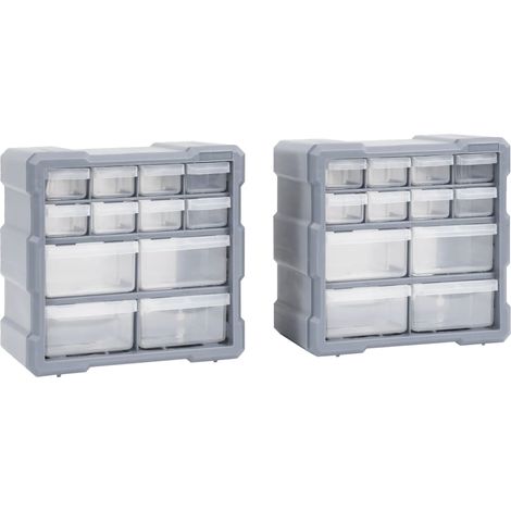Organizzatori multi-cassetti con 12 cassetti 2 pezzi 26,5 cm 020003266