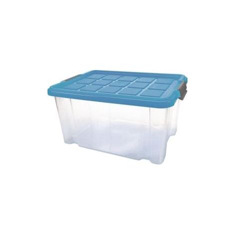 Contenedor  de  plástico  eck.15l  PP  transp.L400xB300xH200mm  con  tapa  MAIER