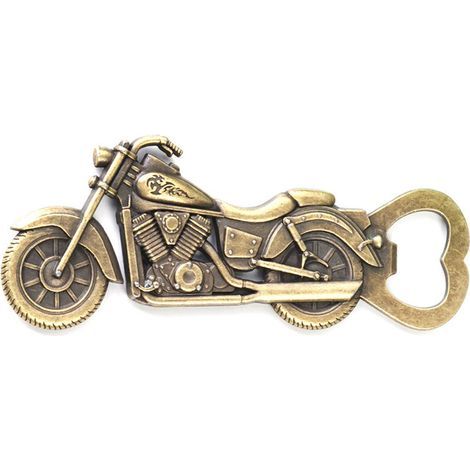 Regalos únicos de cerveza para motociclistas para hombres: abridor de botellas de motocicleta vintage, regalo de cumpleaños para el Día del Padre (1/5)