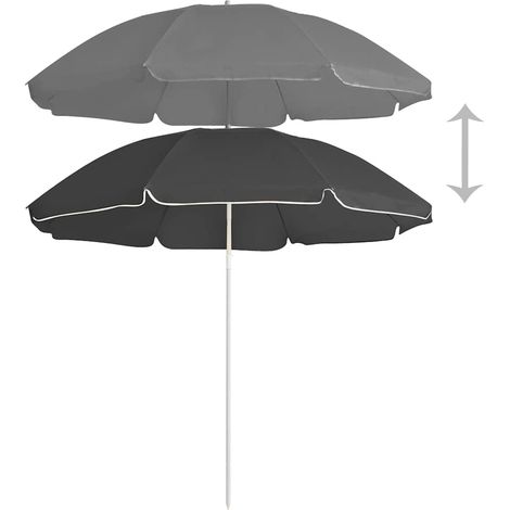 Maison Exclusive - Sonnenschirm mit Stahlmast Anthrazit 180 cm