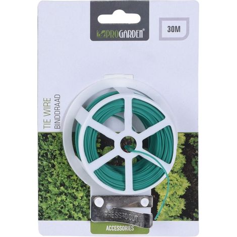Piattina filo plastificato avvolgibile con taglierina per fissaggi manuali o con pinza legatrice -30 mt (1/3)