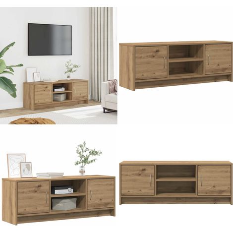 vidaXL TV-Schrank Artisan-Eiche 102x30x37,5 cm Holzwerkstoff (1/5)