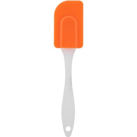 Spatule Design Ergonomique en Silicone Beurre Grattoir Résistant à La Chaleur Ustensiles de Cuisine Cuisson Cuillère Spatules Grattoir de Cuisine Orange (1/5)