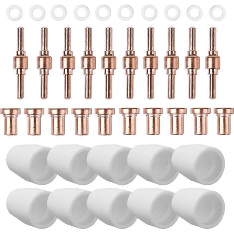 Reboot Accessoire pour cutter plasma - Perceuse et pièces de rechange - Compatible avec les cutters plasma Parkside tels que RBC6000, CUT50, CUT60.40 consommables tels que les cabanes en (1/5)