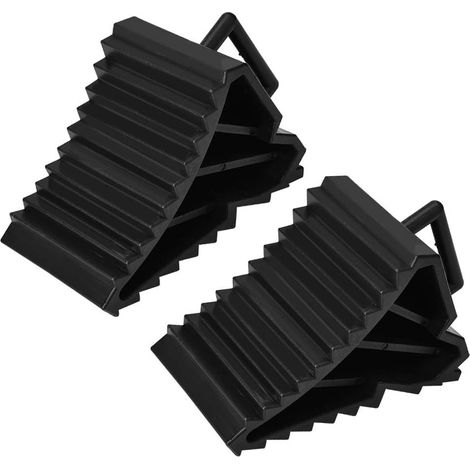 Cales de Roue de Voiture Bloc Antidrapant Bloc d'alignement de Roue de Pneu Antidrapant Bloca du Support de Pneu Le Coussin de Support Aide à Garder Vos Voitures en Place (Lot de 2) (1/5)