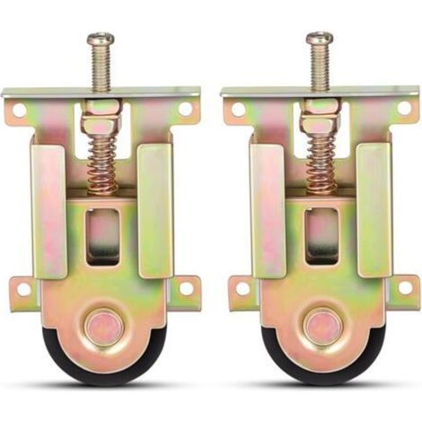 Pair Lot De 2 Roulettes À Roulement À Billes Pour Portes Coulissantes Quincaillerie De Porte De Placard Poulie De Fenêtre Quincaillerie De Porte D'Armoire En Métal