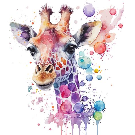 Papier peint panoramique Enfants - Girafe - 130 cm x 84 cm (1/2)