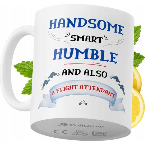 Taza de café/té divertida y humorística para azafatas, con diseño gráfico y texto gracioso. Ideal para cumpleaños, santos, días festivos y ocasiones especiales. Perfecta para el hogar, la oficina o el (1/5)