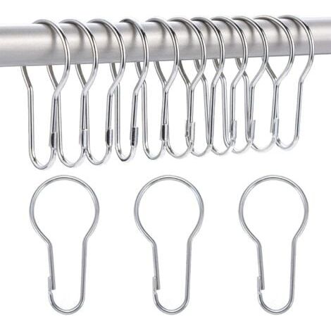 14 Pack Anneaux de Rideau de Douche Crochets Suspendus pour Tri et Organisation (1/5)