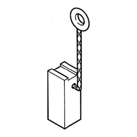 COPPIA SPAZZOLE SPAZZOLA CARBONCINO RICAMBIO PER UTENSILI BOSCH 13686V 6,8X8X15 PZ.2 (13710)