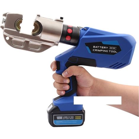 Pince à sertir hydraulique électrique EZ-400, Pince hydraulique Rechargeable, Outil de sertissage de câble d'alimentation électrique de Batterie 16-400mm² (1/5)