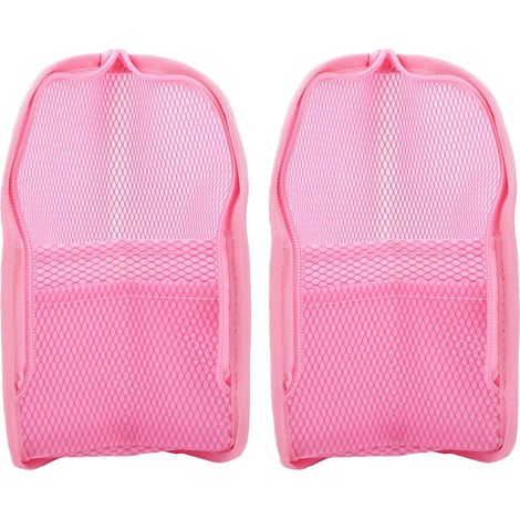 Shower Bag, Hanging Toiletry Bag, Portable Cosmetic Organizer, Shower Accessories for Bathroom, Gym, Travel, Camping, Beach (PINK) (1/5)