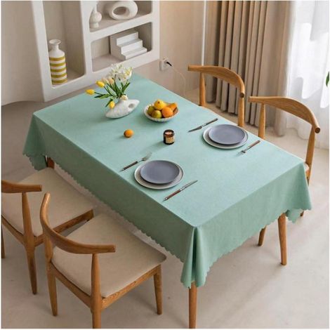Nappe anti-taches Rectangulaire 200x140 cm Vert Imperméable & Facile d'entretien