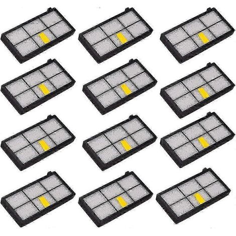 Filtres pour aspirateur robot Roomba séries 800, 900, 860, 870, 871, 880, 960 et 980 - lot de 12 - pour entretien électroménager (1/4)