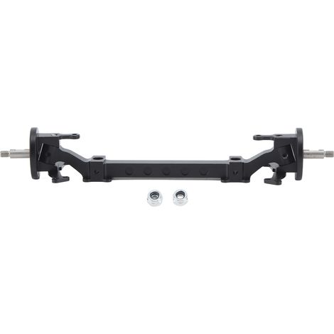 Essieu avant directionnel en alliage d'aluminium pour Tamiya 1/14 remorque tracteur, tige de liaison avant, noir (1/5)
