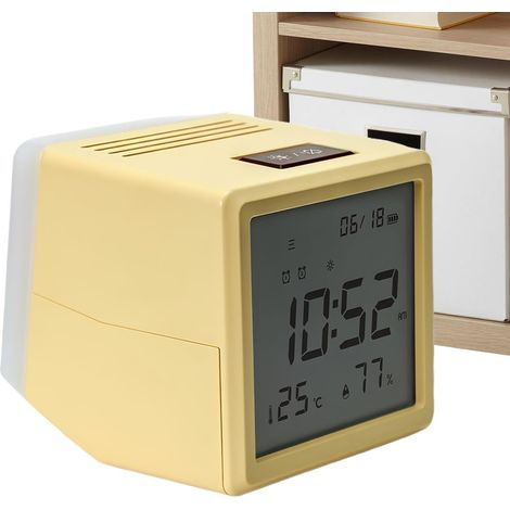 Réveil Enfant Veilleuse Température Humidité Calendrier Écran LED (1/5)