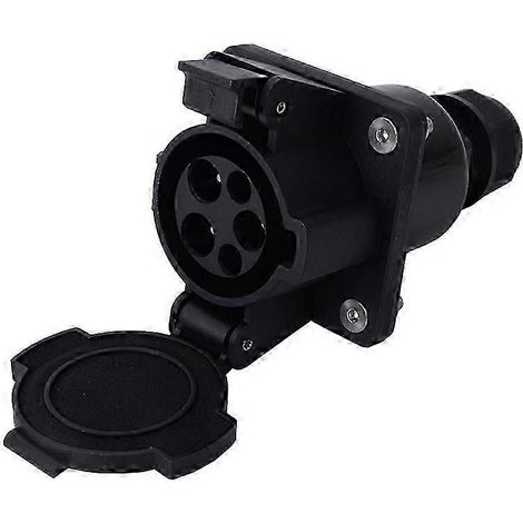 Compatible avec la prise de charge femelle de type 1, 16A 32A 40A 60A 250V AC, prise côté véhicule du chargeur de véhicule électrique SAE J1772. (1/5)