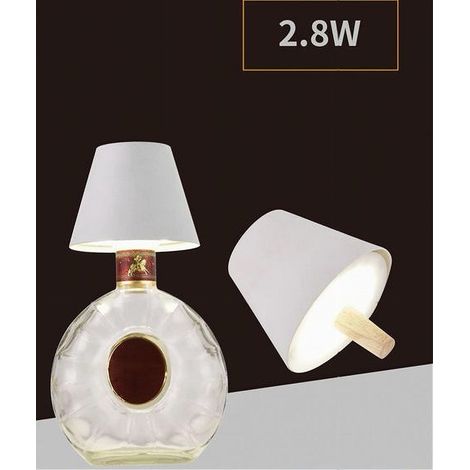 TrAdE Shop Traesio - Lume Testa Lumetto Led 2.8 W Ricaricabile Dimmmerabile Cct 3 Colori Luce D10-3c - Bianco (1/2)