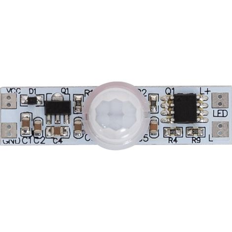 Sensor de Movimiento PIR Mini 180º 12/24V Blanco (1/3)