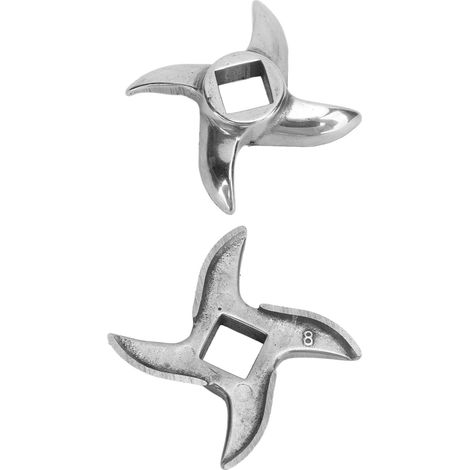 2 Stück Fleischwolfmesser aus Edelstahl, Ersatzmesser für Fleischwölfe (1/5)