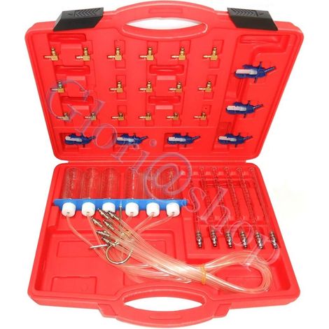 Kit Tester Controllo Prova Iniettori Auto Motore Diesel Iniettore Adattatori (1/2)