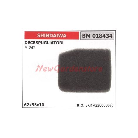 Filtro de aire SHINDAIWA para desbrozadora M 242 018434