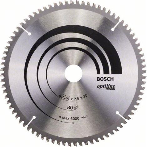 Bosch Optiline Wood Lama per troncatrice 254x30 mm per legno (1/3)