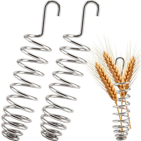 Lot de 2 Brochettes de Nourriture pour Cage à Oiseaux, Support de Fruits et Légumes en Acier Inoxydable, Accessoires pour Perruches et Canaris (1/5)