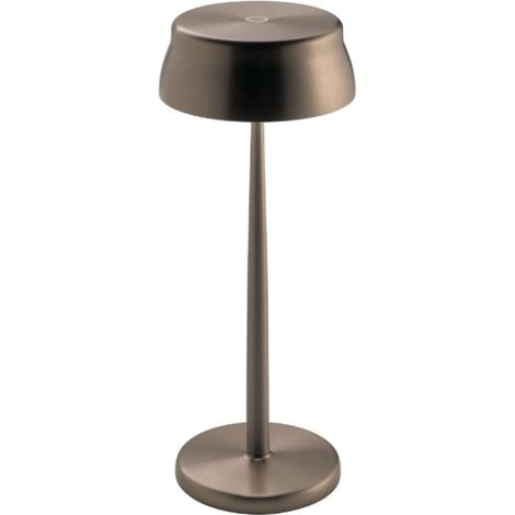Zafferano Sister Light Wi-fi Lampada a led smart da tavolo Rame ricaricabile e dimmerabile - 2200-2700-3000-4000K 3,2W h33cm