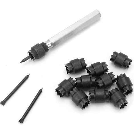 13-teiliges HSS 3/8"-Doppelseiten-Rotationsbohrer-Set zum Entfernen von Punktschweißungen