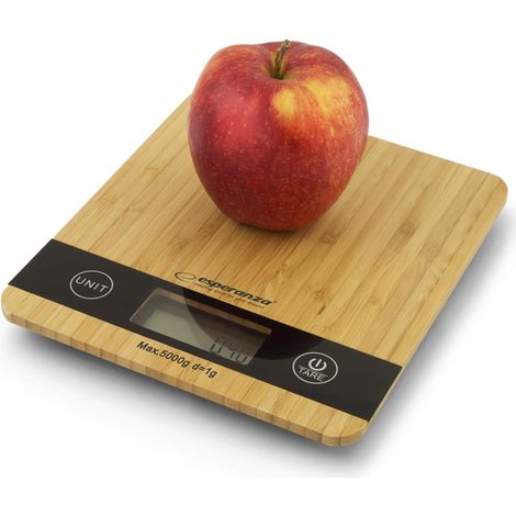 Esperanza EKS005 Balanza de cocina madera elegante