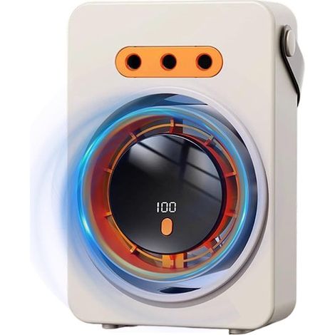 Ventilatore portatile con nebulizzatore,Ventilatore personale con nebulizzatore,per interni ed esterni,viaggi in auto e spiaggia (bianco) (1/5)