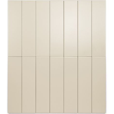 Carrelage Mur Ceramic Connection Beige Mate 7,5x30 cm