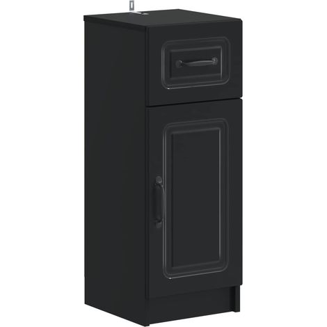 Badezimmer Aufbewahrungsschrank UTRECHT Schwarz 30 x 31 x 77 cm vidaXL (1/5)