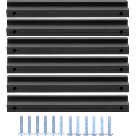 Toivize Poignée en alliage d’aluminium de forme en T pour meubles de cuisine, poignée pour porte d’armoire et tirage pour tiroir (96 mm) (1/5)