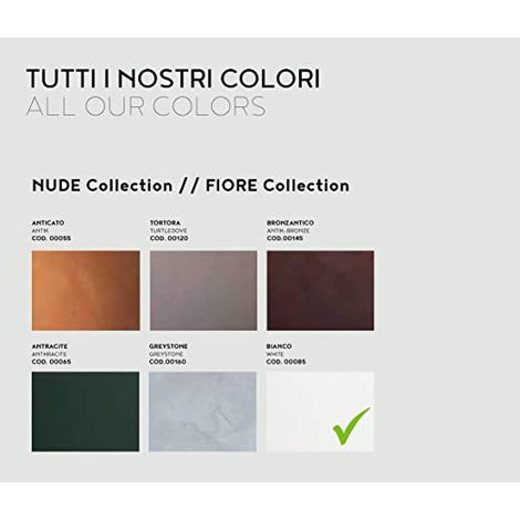 Vaso Cassetta fioriera in resina Girasole 80 cm. ELBI - Colore: Industrial Grey