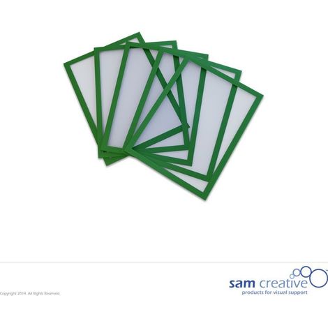 Tableau blanc magnétique Fenêtre A5 vert set 5 pcs