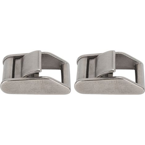 Lot de 2 boucles à came en acier inox 316 renfort pour sangle fixation cargo bateau valise 27mm (1/5)