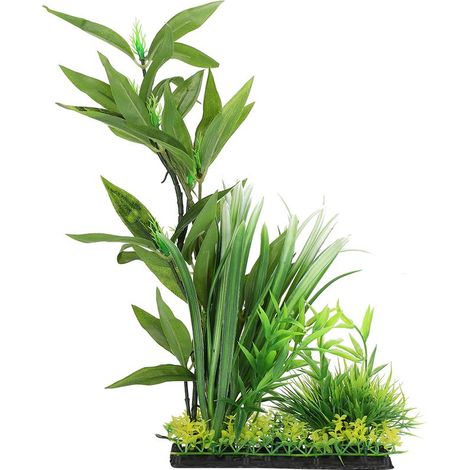 Plante aquatique artificielle en plastique, forme réaliste et haute simulation, pour aquarium et décoration paysagère. (1/5)